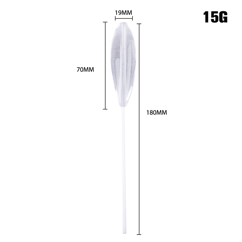 Acrylic Fishing Float Transparent Sinkend Type Casting Bobbers Clear Sinking Fly Fishing Spinning Floats 5-25g