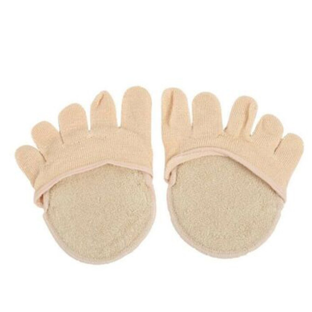 Newly Women Five-finger Socks High Heels Forefoot Half Palms Invisible Socks Shallow Port On-slip Open Toe Socks