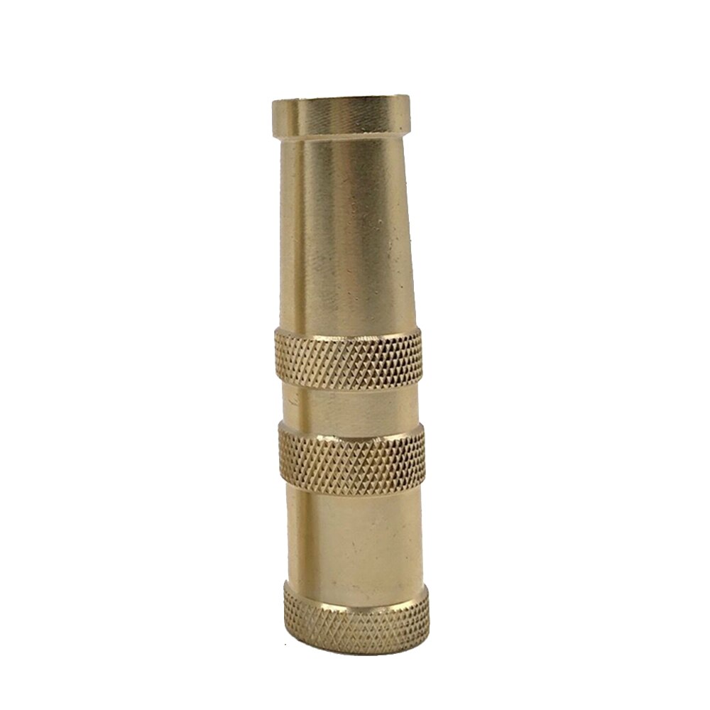 4 Inch Solid Brass Garden Hose Nozzle Heavy Duty Easy Twist Water Adjustable Hose Nozzle Garden Watering Accessories