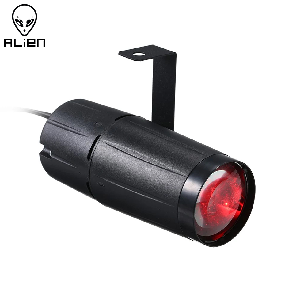 Alien 5W Led Beam Spotlight Pinspot Licht Spiegel Ballen Dj Disco Party Kerst Dance Terug Verlichting Podium Verlichting effect