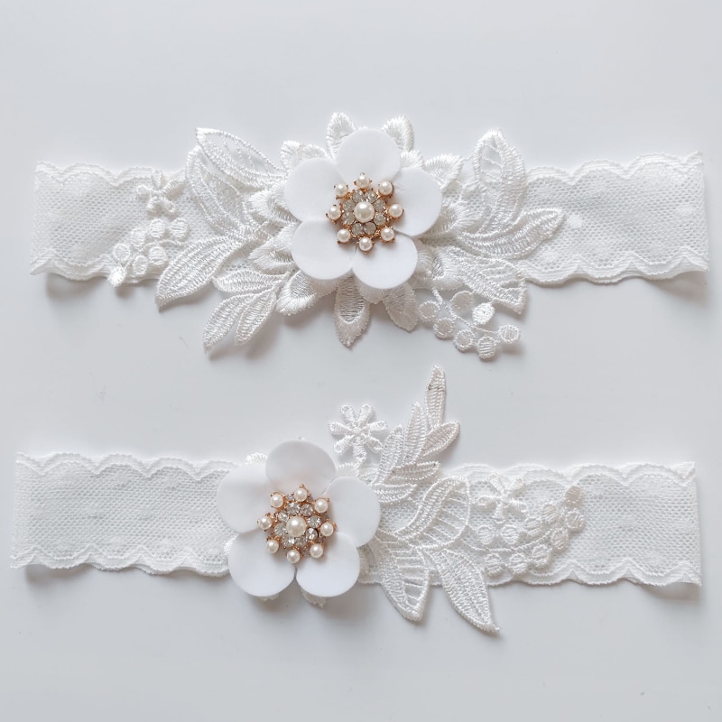 Neue Hochzeit Braut Strumpfband Strass Perle Blume Strumpfbänder Dekorationen Für Braut Und Brautjungfer