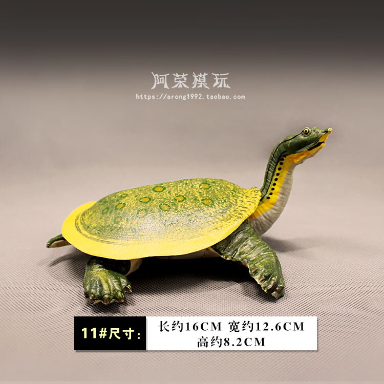 Miniaturen Sea Animal Model Lederschildpad Rode Oren Schildpad Land Schildpad Oceanen Wereld Aquarium Decor Action Figures Beeldjes Speelgoed: A11