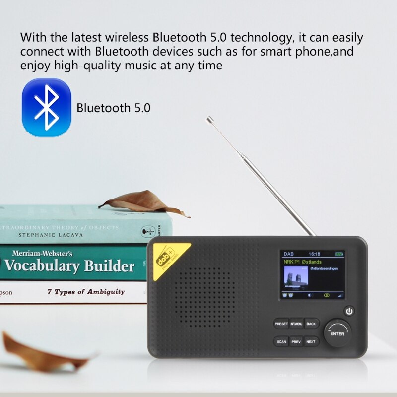 Bluetooth Digital Radio DAB/DAB+ and FM Receiver Lightweight Home Radio Portable X3UC