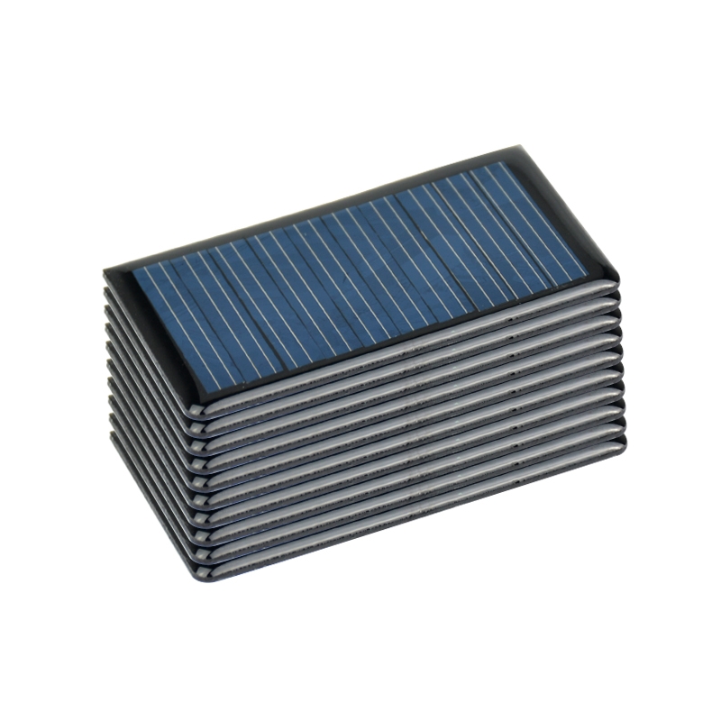 Sunyima 10 stk 5v 60ma 68 x 37mm polykrystallinske solpaneler solceller plader spot gør-det-selv solar batterioplader painel solars