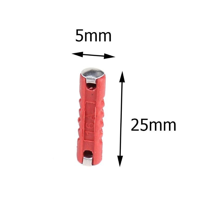 50 stks/set EU Continental Klassieke Auto Zekering Kit Plastic + Zink Torpedo Auto Zekering met Voldoende Duurzaamheid en Ruggednes