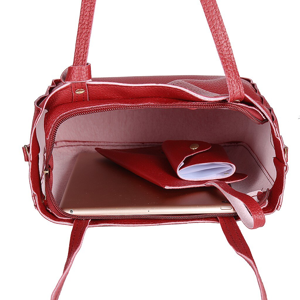 Schoudertas Voor Vrouw Crossbody Tassen Vier Stuk Schoudertas Messenger Bag Portemonnee Vrouwen Handtassen Bolsos Mujer # BL3