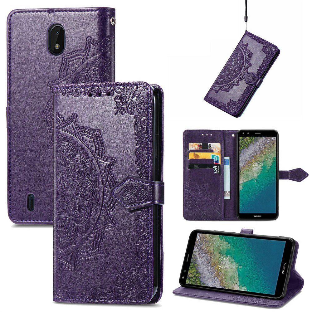 3D Mandala Portemonnee Boek Case Voor Nokia C01 Plus C 01 Core Flip Cover Leather 360 Bescherm Bumper Armor nokia C01 Core Fundas