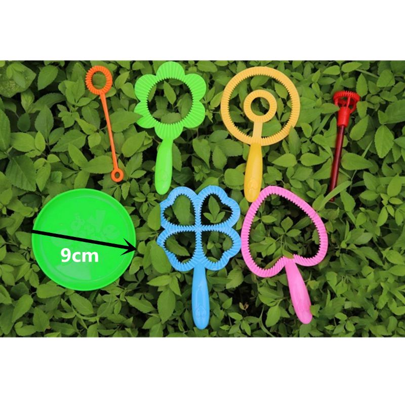 Children Water Blowing Toys Outdoor Fun Sport Soap Blowing Bubble Horn Concentrate Stick Tray Kids Toys Kits: D