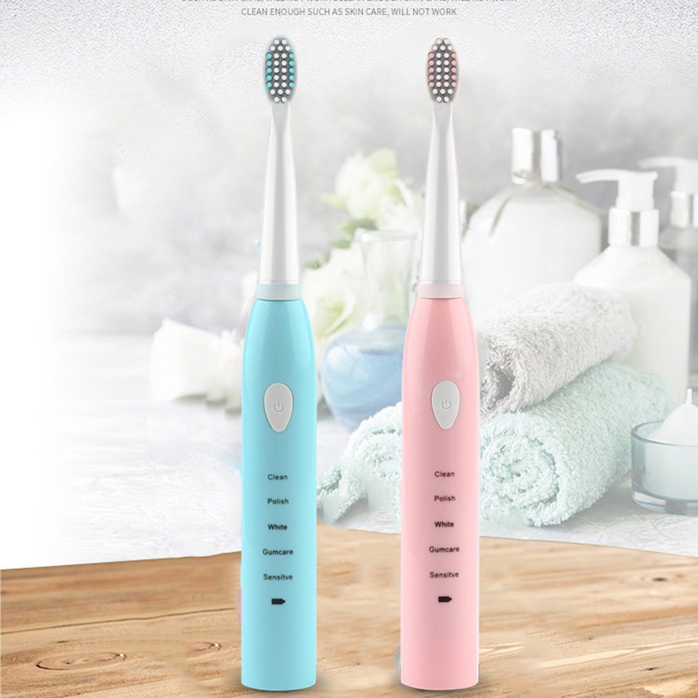 Powerful Sonic Ultrasonic Electric Toothbrush Usb Charging Rechargeable Toothbrush Washable Electronic Whitening Toothbrush 3C