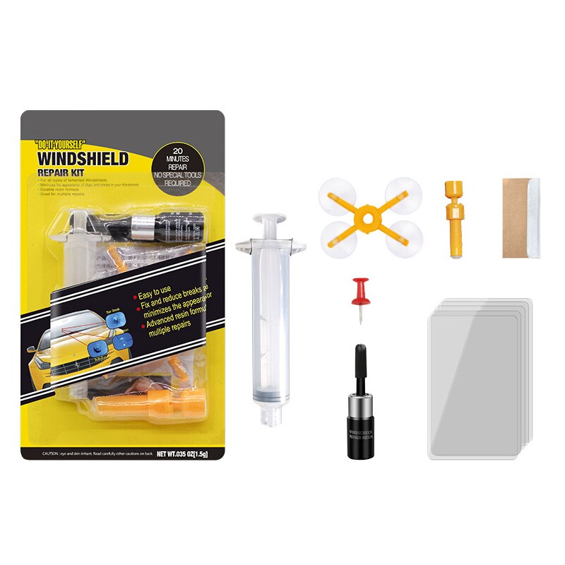 Window Repair Windshield Repair Kit Glass Windscreen Restore Repairing Tools Set UV Light DIY Car Auto Kit Glass for Chip Crack