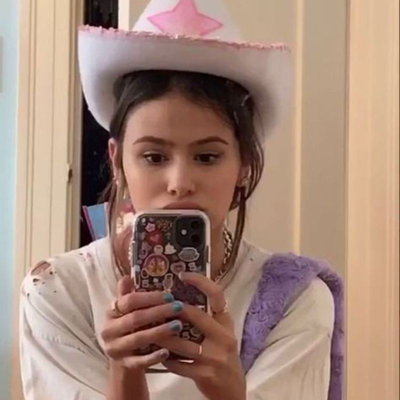 Sombrero de vaquera rosa con ribete, sombrero de vaquero de con de Tiara de corona, sombrero de vaquera de fieltro rosa para accesorios de disfraces