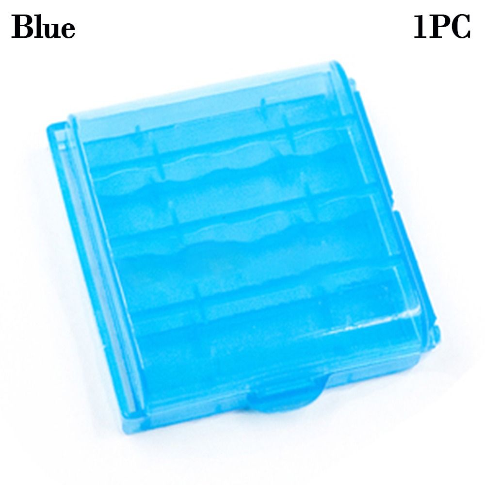 Caja de almacenamiento de batería para AAA/AA/18650, contenedor de batería de plástico duro transparente, organizador resistente al agua y duradero, 10 ranuras: YELLOW