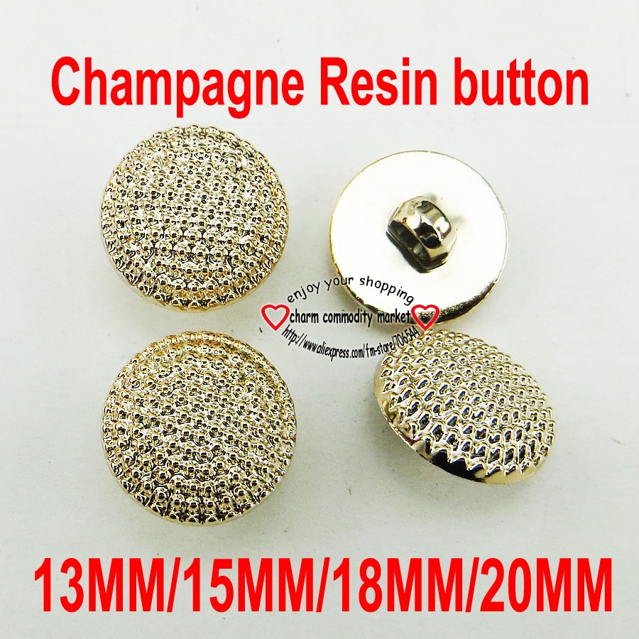 30PCS 13MM~20MM round GOLD Dyed RESIN shirt BALL buttons coat boots sewing decoration button clothes accessories R-309h