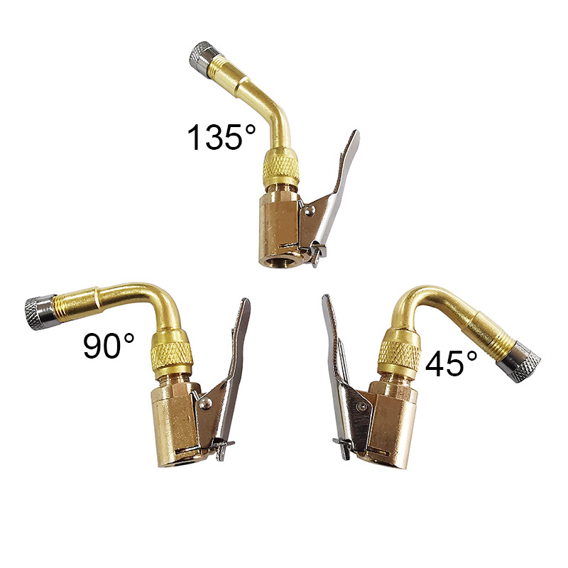 Juego de varillas de extensión de boquilla de núcleo de válvula 45 ° /90 ° /135 ° Tubo de extensión de inflado de neumáticos, bicicletas, motocicletas, automóviles, piezas de lanchas a motor