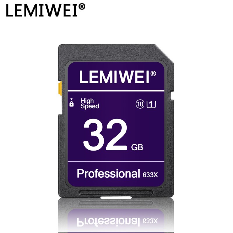 Hukommelseskort 64gb 32gb højhastighedskamera flashkort 16gb 8gb uhs-i klasse 10 lemiwei kamera lagerkort