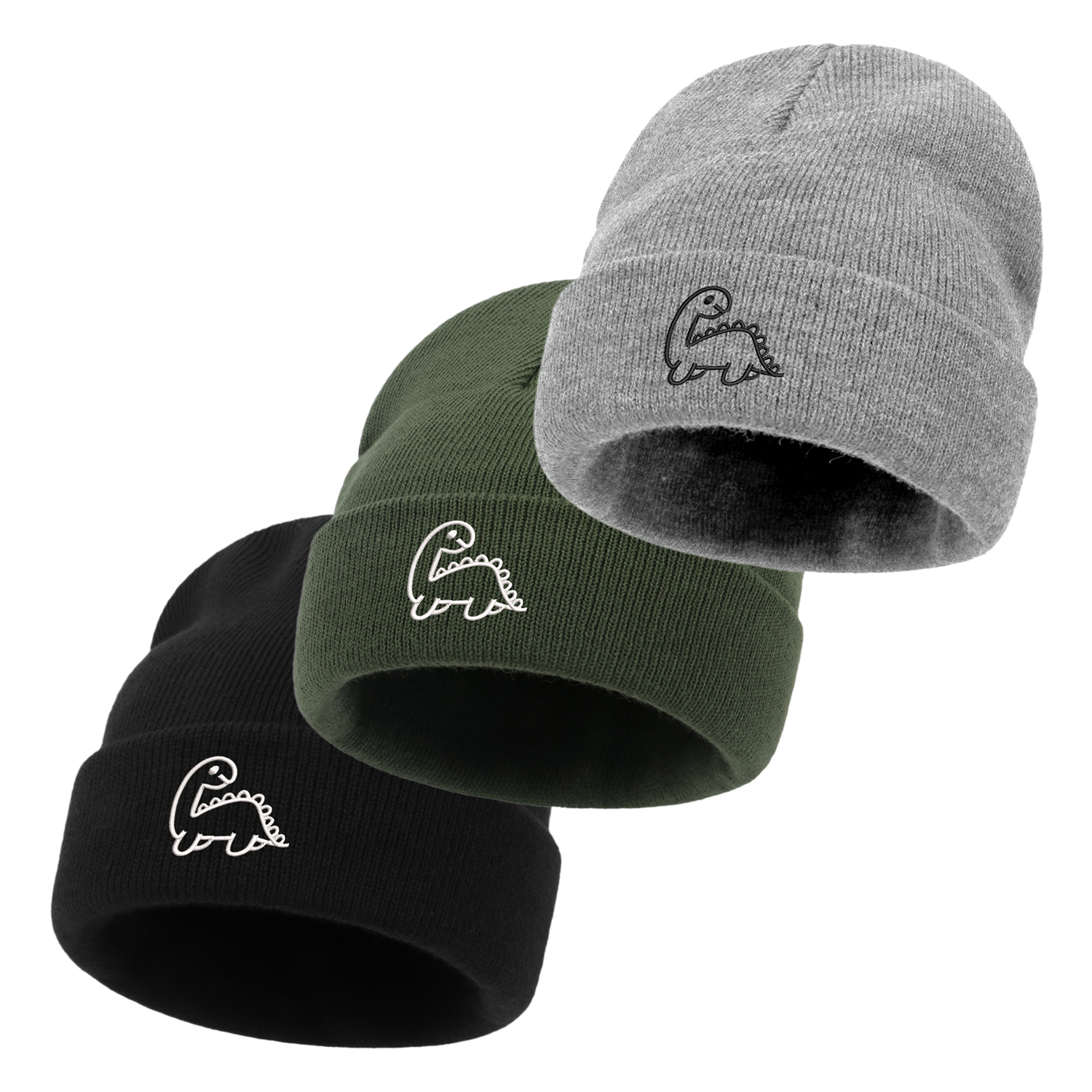 Chapeau de bébé pour enfants, chapeau tricoté brodé pour -né, mignon dinosaure, bonnets pour enfants, garçons et filles, chapeau d'hiver pour la maison