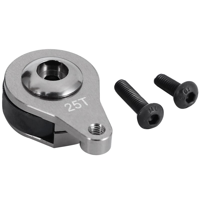 Bras Servo en aluminium 25T, Style à trou unique pour RC 1:10 chenille axiale SCX10 90046 D90 pièces améliorées