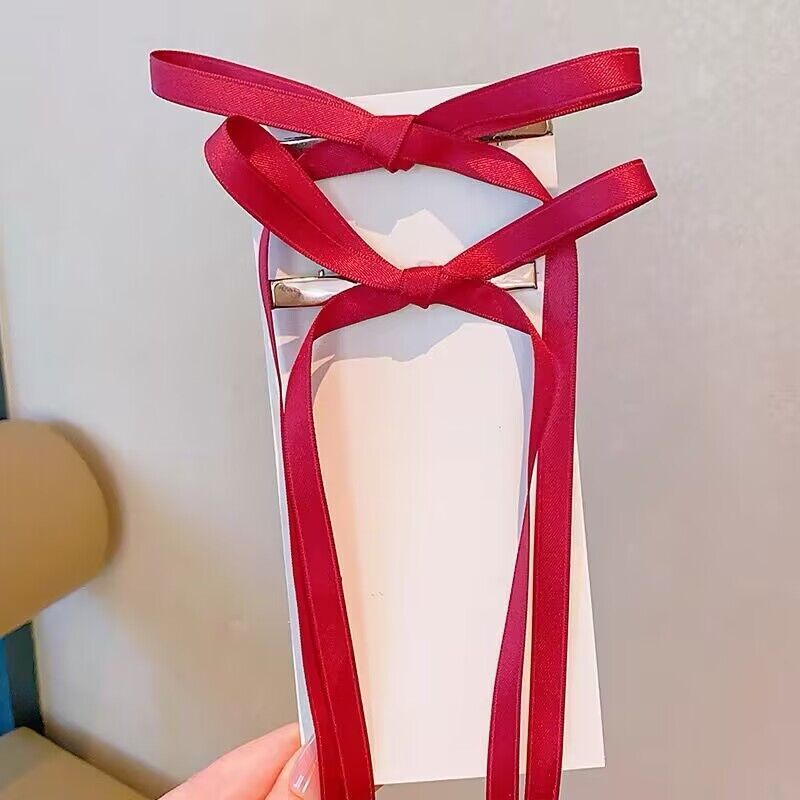 Cinta con lazo para el pelo de colores coreanos, pinzas para el pelo con lazo a la , horquillas con Clip LATERAL, diadema para mujer, accesorios para el cabello: Azul cielo