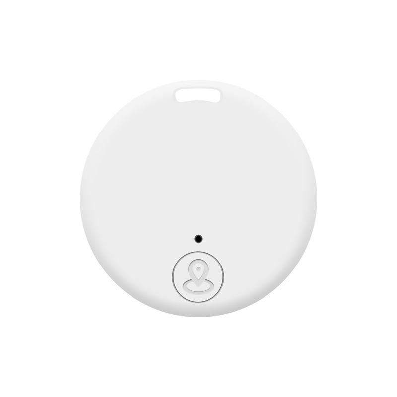 Mini GPS Mobile Bluetooth 5.0 Tracker Anti-Lost Device Round Anti-Lost Device Pet Kids Bag Wallet Tracking Smart Finder Locator: Light Grey