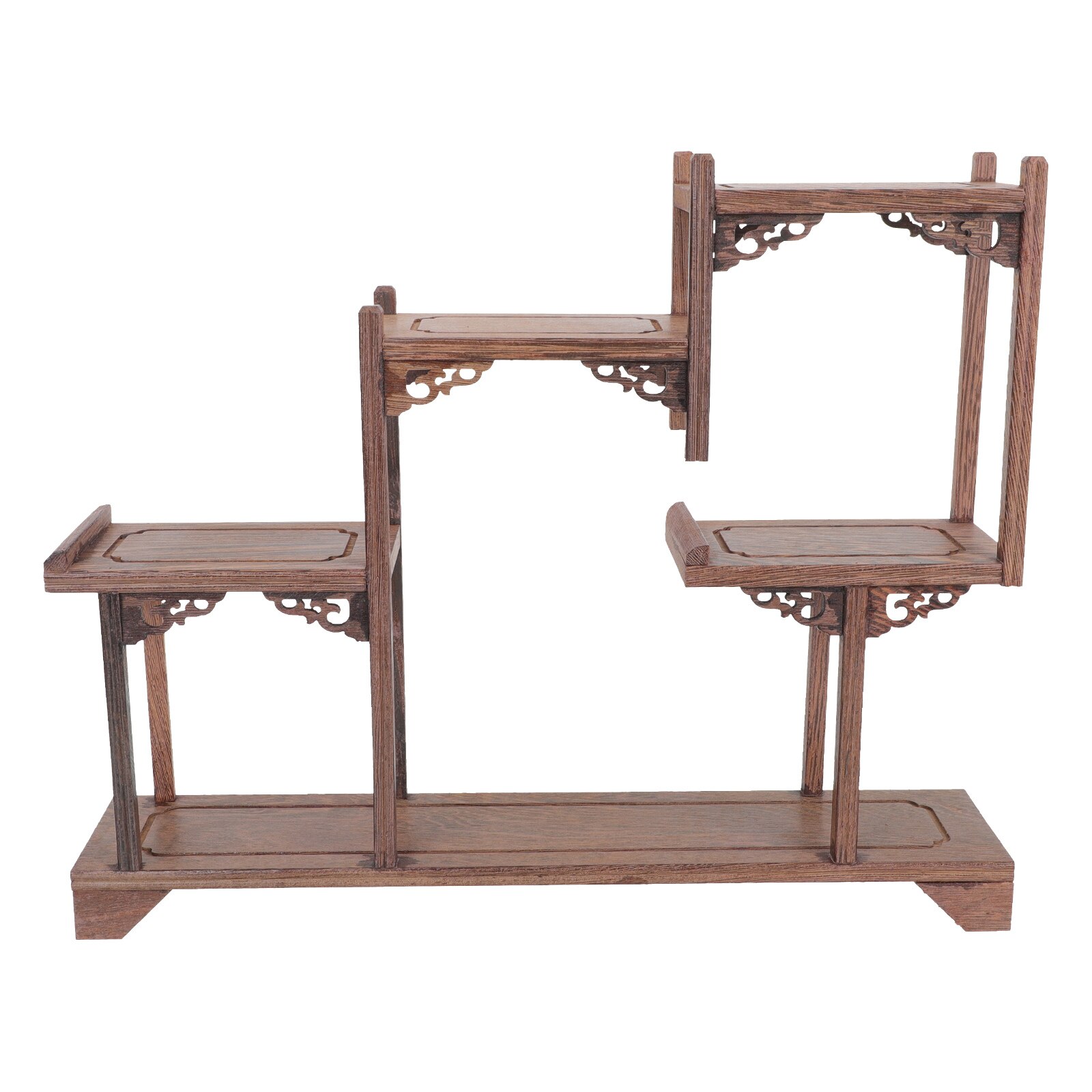 Retro Display Rack Wooden Adornment Desktop Decoration Craft Showing Stand