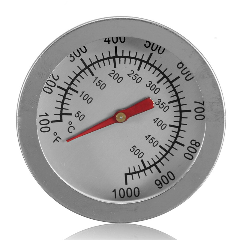 Rvs BBQ Roker Grill Thermometer Temperatuurmeter 50-800 Graden Fahrenheit 10-400/50-350/50-500 Graden Celsius: Oranje