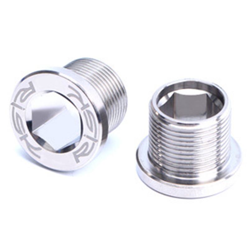 Practical Bicycle Spline Axis Fixing Screws M15x12mm Titanium Alloy Wear-resistant MTB Road Bike Crankset Crank Arm Bolt