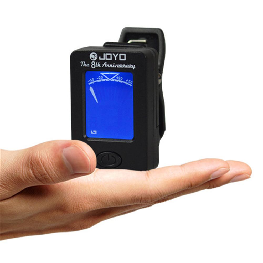 360 degrés chromatique guitare basse rotatif JOYO JT-01 basse accordeur Mini LCD pince accordeur pour violon ukulélé accessoires TT