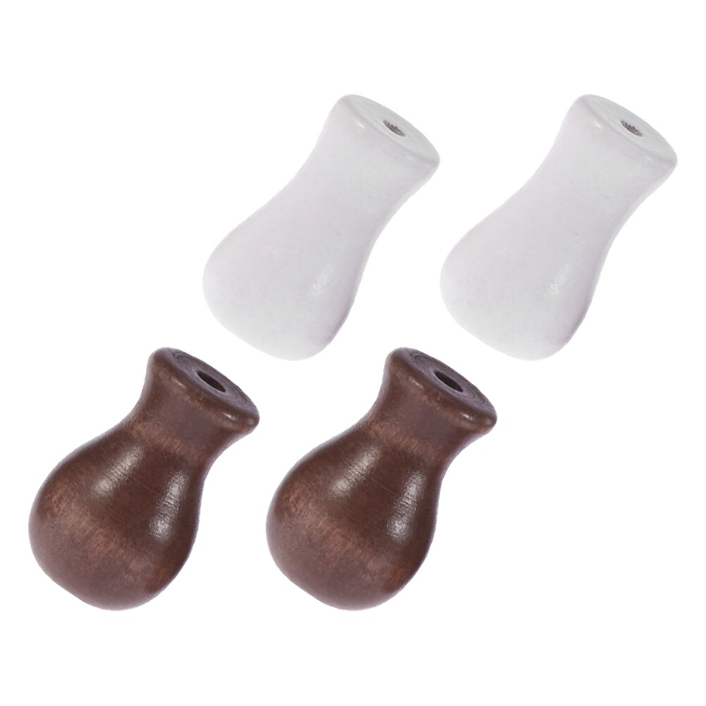 4pcs Wooden Roller Blind Pendants Cord Pulls for Home Replaceable Blind Knobs