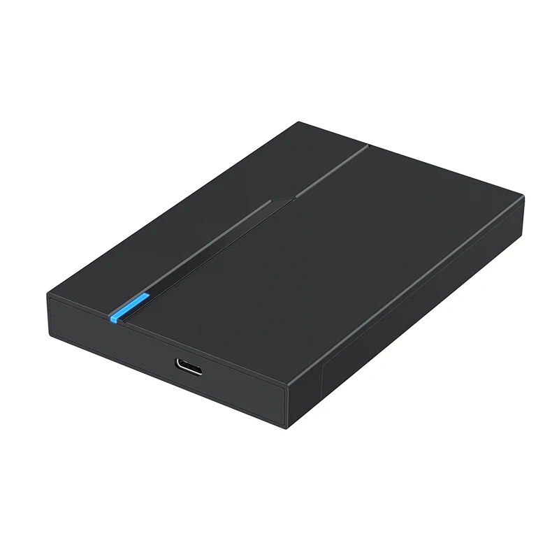 2,5-Zoll-externes Festplattengehäbenutzen USB 3.0 Festplattengehäbenutzen 6 TB unterstützt 7 mm 9,5 mm SATA SSD HDD für Laptop-PC: Schwarzes