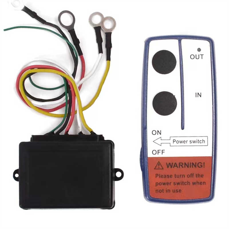 2.4G Dual wireless remote control Switch Set Easy to Install Durable Winch Remote Control Spare Parts for Truck Vehicle UTV ATV: SKY BLUE
