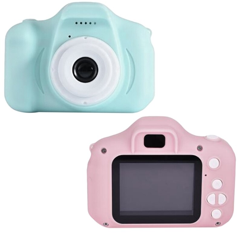 -jouet enfants caméra de mouvement enfants caméra 2 pouces écran Hd enfants caméra dessin animé numérique Mini caméscope vidéo, rose