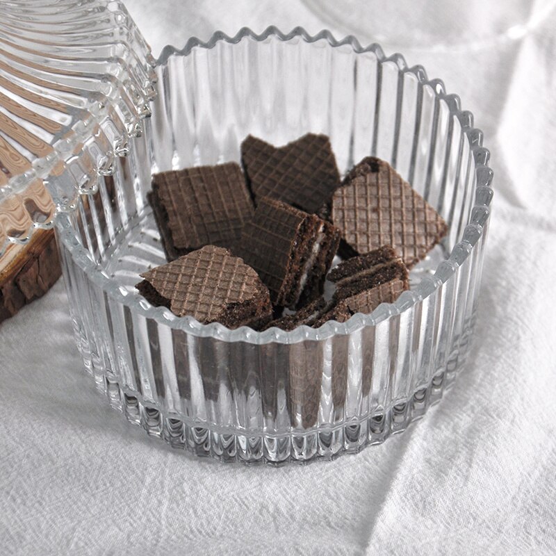 Crystal Glass Cube Candy Jar Transparent Box Mini Jar Candle Diy Jars Holder Making Supplies