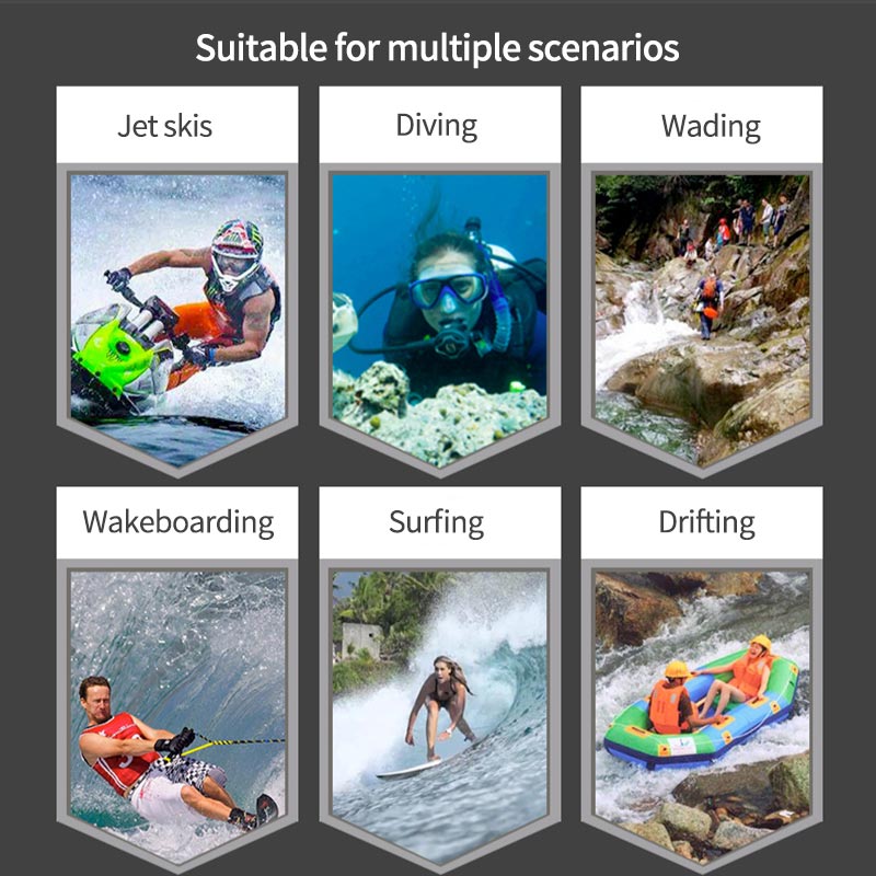 Svømmehatt dykkinghette med skulder snorkleutstyr lue hette halsdeksel svømme våtdrakt 3d vanntett dykkerhodetrekk