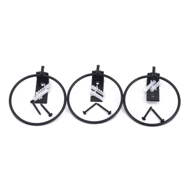 3pcs Garden Flower Pot Trays Wall Mounted Folding Metal Pot Ring Holder Flower Planter Tray Stand Flower Pot Balcony