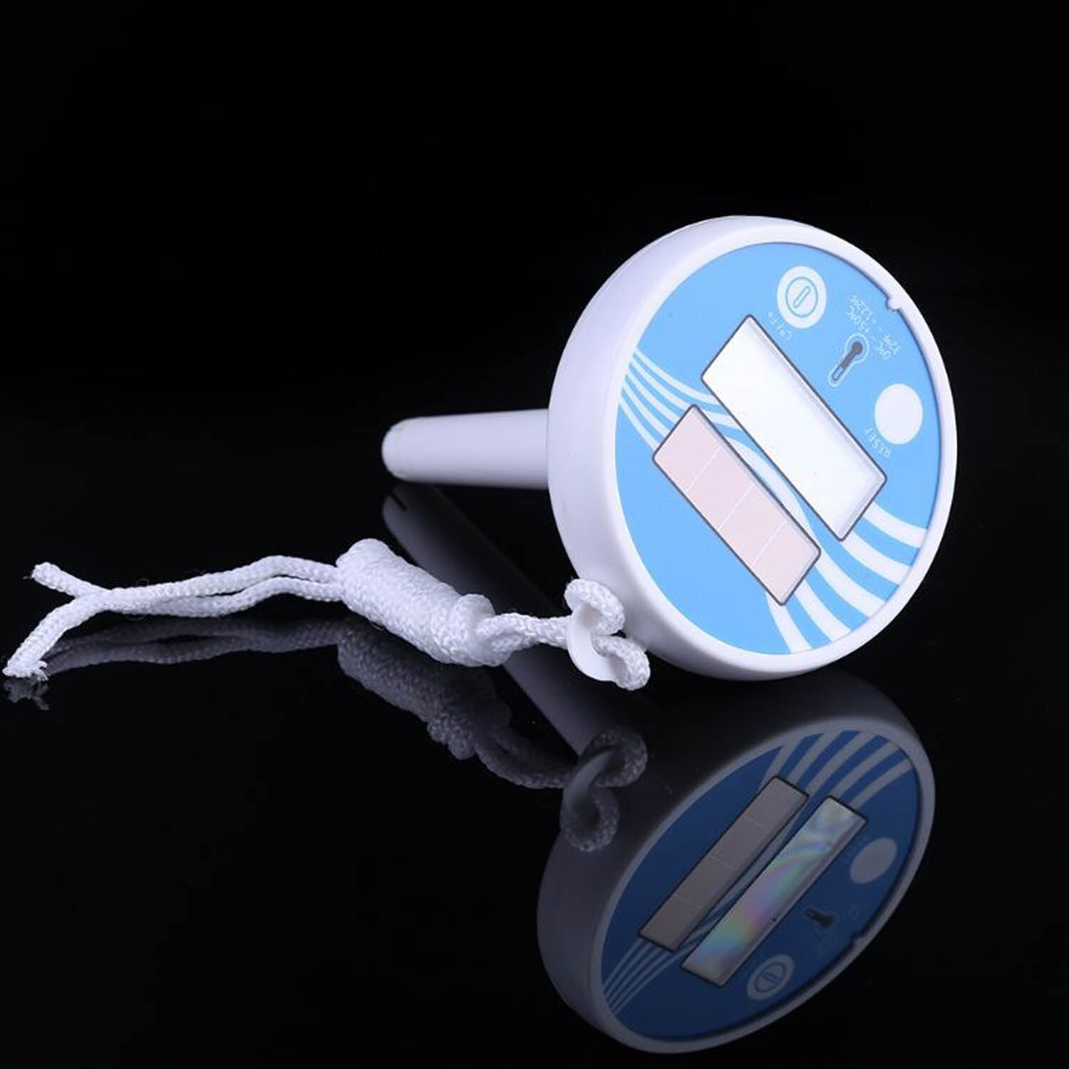 Solar Powered Digital Thermometer Accurate Water Temperature Gauge Aquarium Measure Tool for Swimming Pools Spas Bath Water