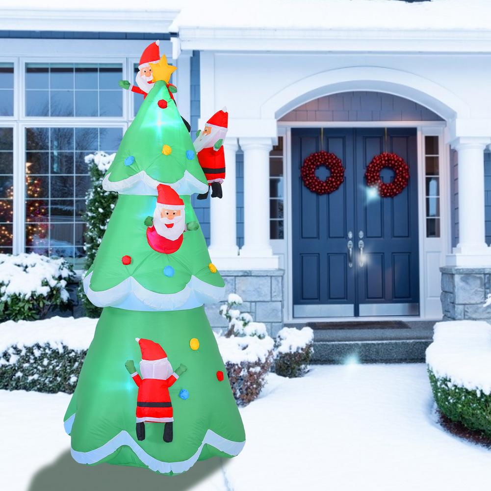 Led Opblaasbare Kerstboom Model Voor Kerst Decoratie Indoor Binnenplaats Tuin Decoratie