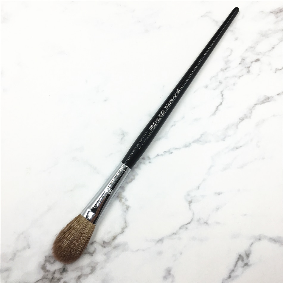 High End #98 Pro Highlighting Makeup Brush Goat Hair Black Long Handle Big Eyeshadow Blender Make up Brush