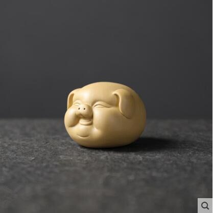 chanceux cochon thé jouer argile pourpre belle cochon ornement petit thé animaux Boutique thé Table décoration accessoires: C