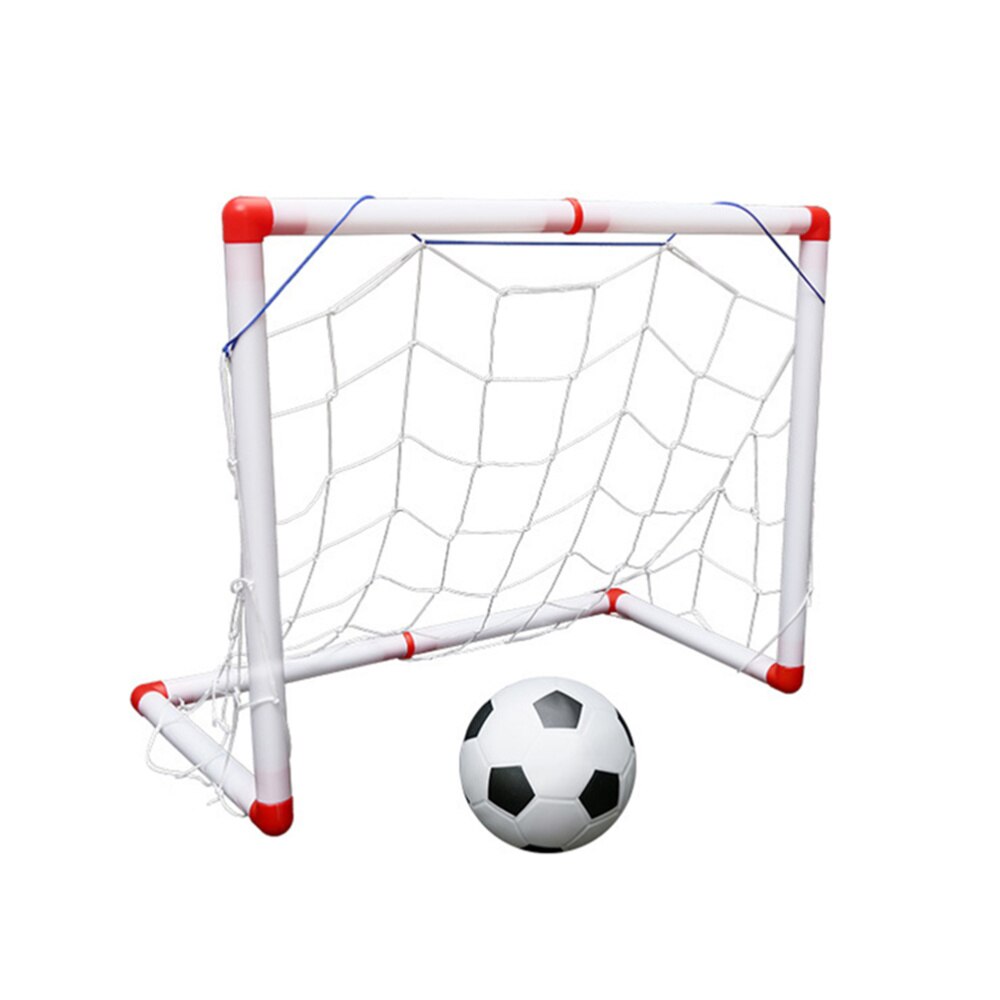 1 Set 56Cm Mini Voetbal Doel Netto Voetbal Deur Childrens Indoor Sport Speelgoed Voetbal Doel Deur Met Voetbal En inflator (Nederlan