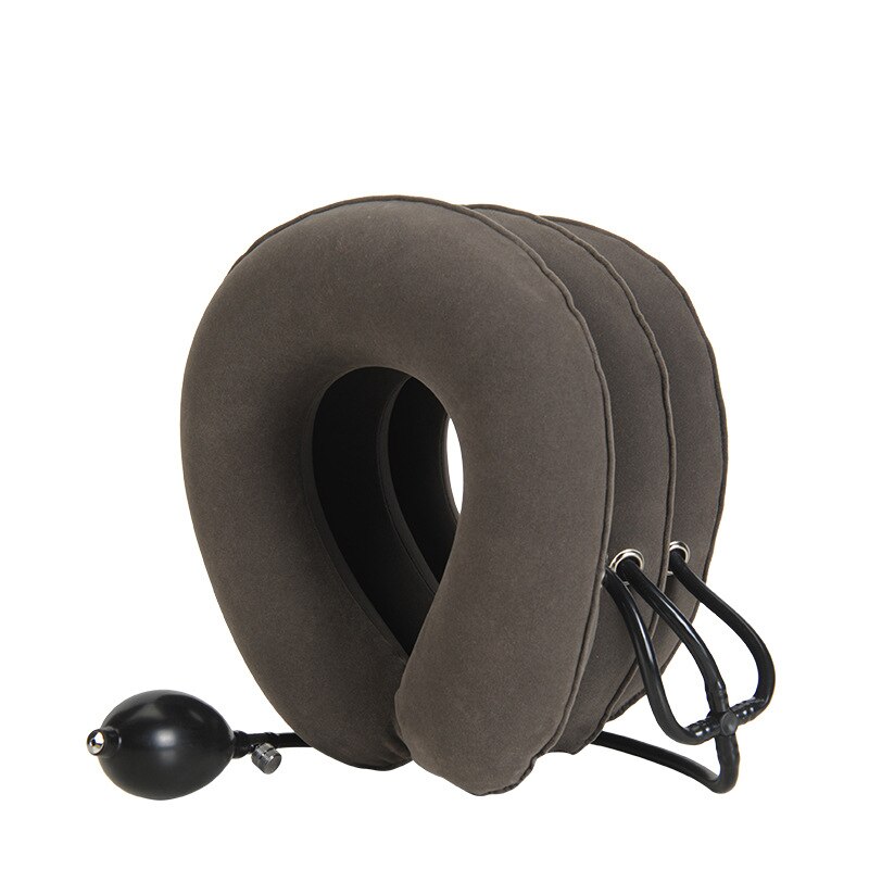 Collier Cervical gonflable à l&#39;air, Support de Traction du cou, oreiller de Massage, soulagement de la douleur, relaxation, soins de santé, civière de tête à traction cervicale la maison: neck tractor