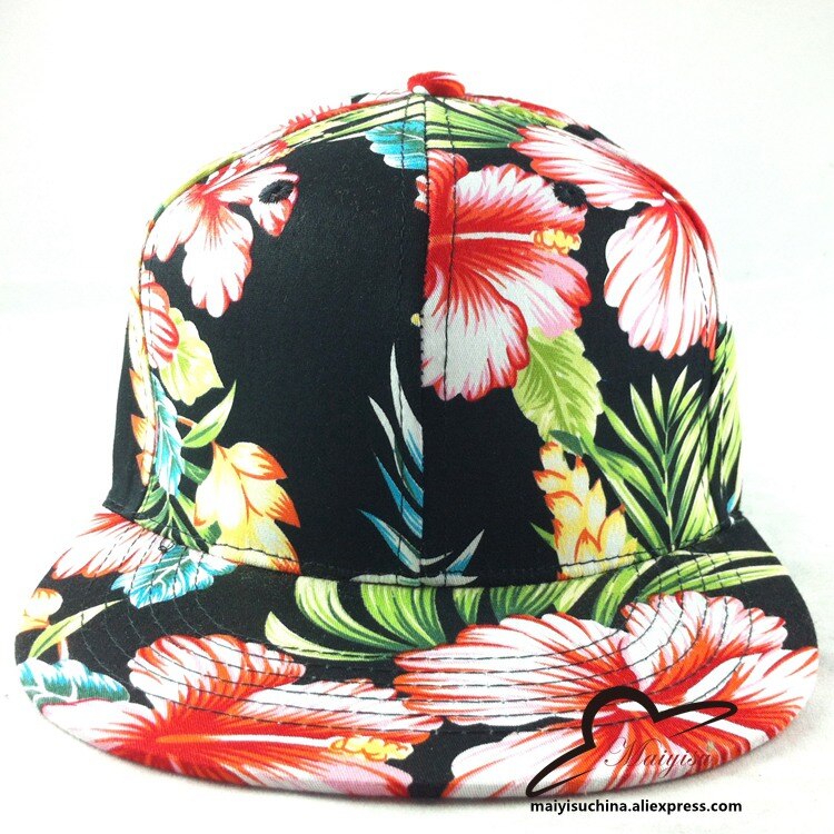 Galaxy cosmos snapback hiphop hat blomstret blomst hawaii snapback baseball justerbar baseballkasket til mænd: Khaki