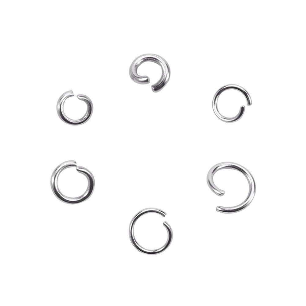 304 Rvs Ringetjes Sieraden Accessoires Voor Kettingen Armbanden Sieraden Maken 6X1Mm 7X1Mm 8X1Mm 10 G/partij