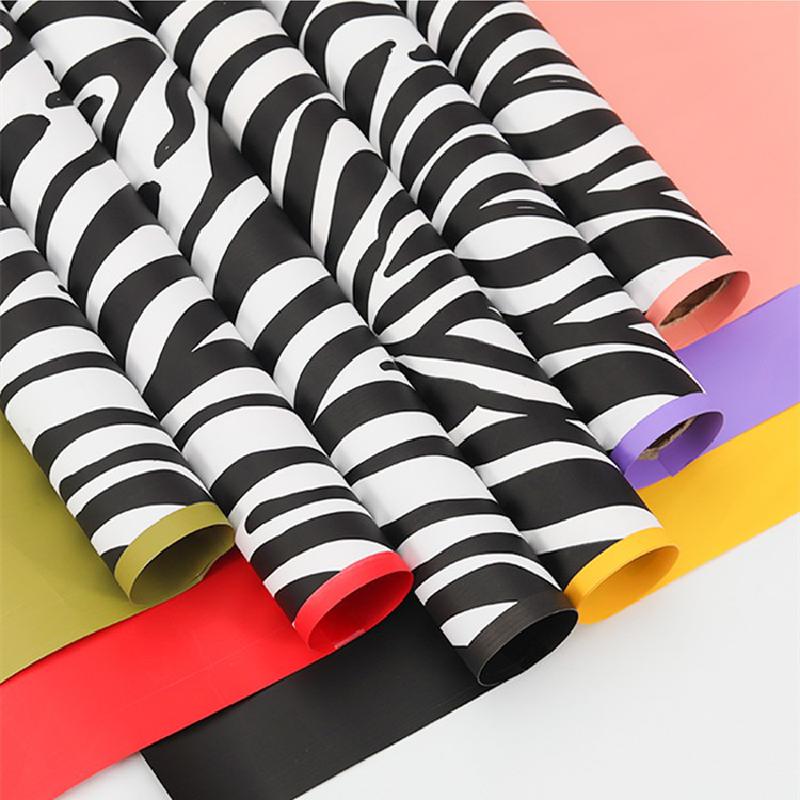 58*58cm 20pcs Flowers Wrapping Paper Zebra Giraffe Leopard Series Rose Package Paper Bouquet Material Floral Packaging Materials