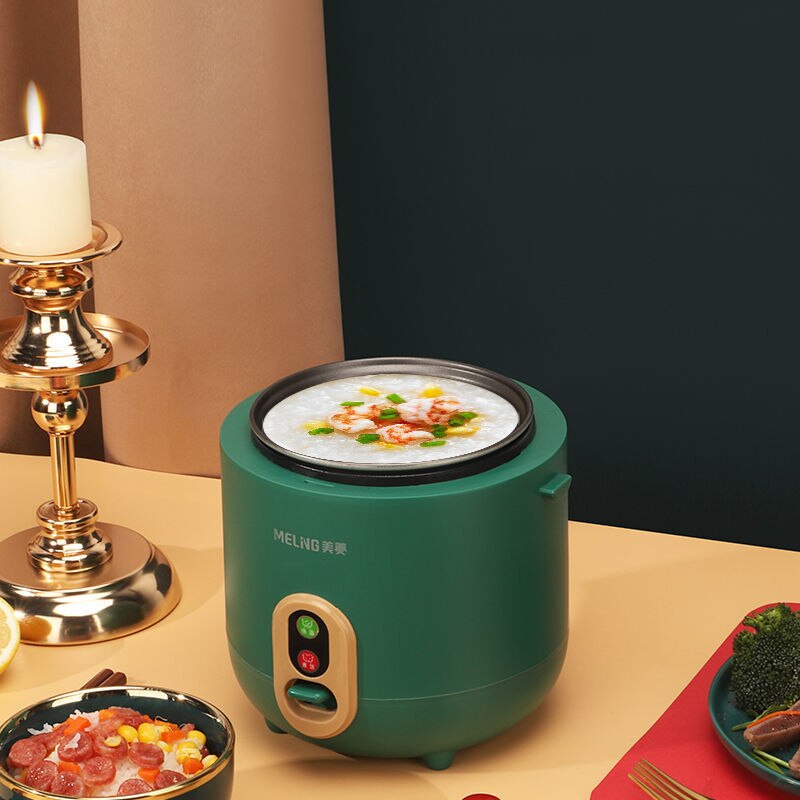 220V Electric Rice Cooker 1.2L Non-Stick Liner Rice Cooking Pot One Key Operation Insulation Multi Cooker Office Soup Porridge