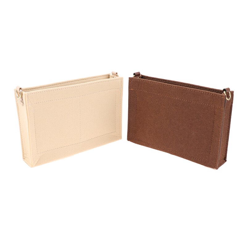 Neceser de lujo con cadena para maquillaje, bolsa organizadora con anillo D, 19, 26