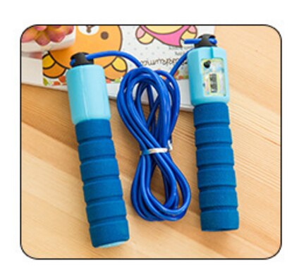 Jump Skip Ropes Sports Fitness Crossfit Adjustable Fast Speed Counting Jump Skipping Rope: Blue