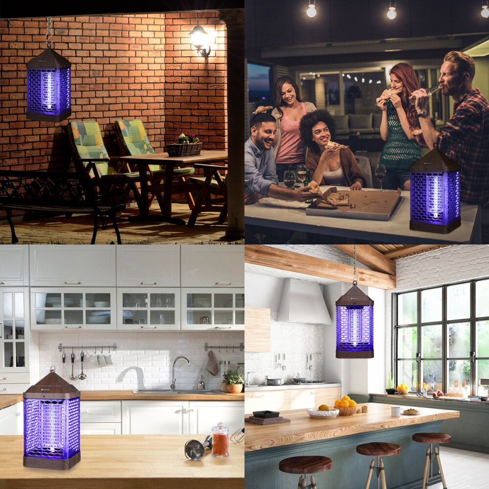 Elektrische Bug Zapper 9W Mosquito Zapper Lamp Vliegende Muggen Eliminator Efficiënte Bug Zappen Licht Voor Thuis Muur (Us