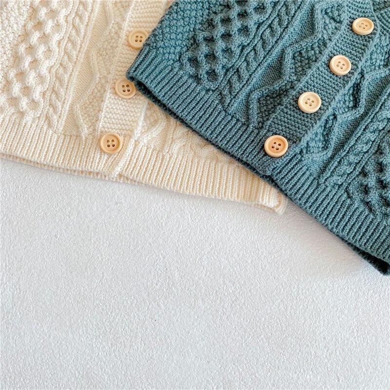 Lente Baby Kleding Effen Kleur Mouwloze Baby Boy Knit Vest Mode Schattige Baby Meisje Vest Jas