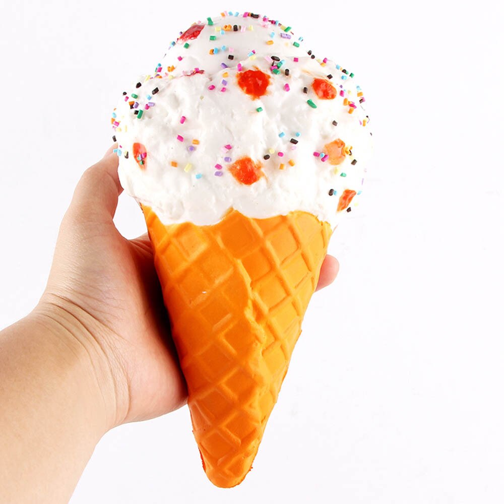 Simulación de helado blando de hielo colosal crema aplasta lento aumento juguete perfumada aliviar el estrés juguetes de papelería lindo A1