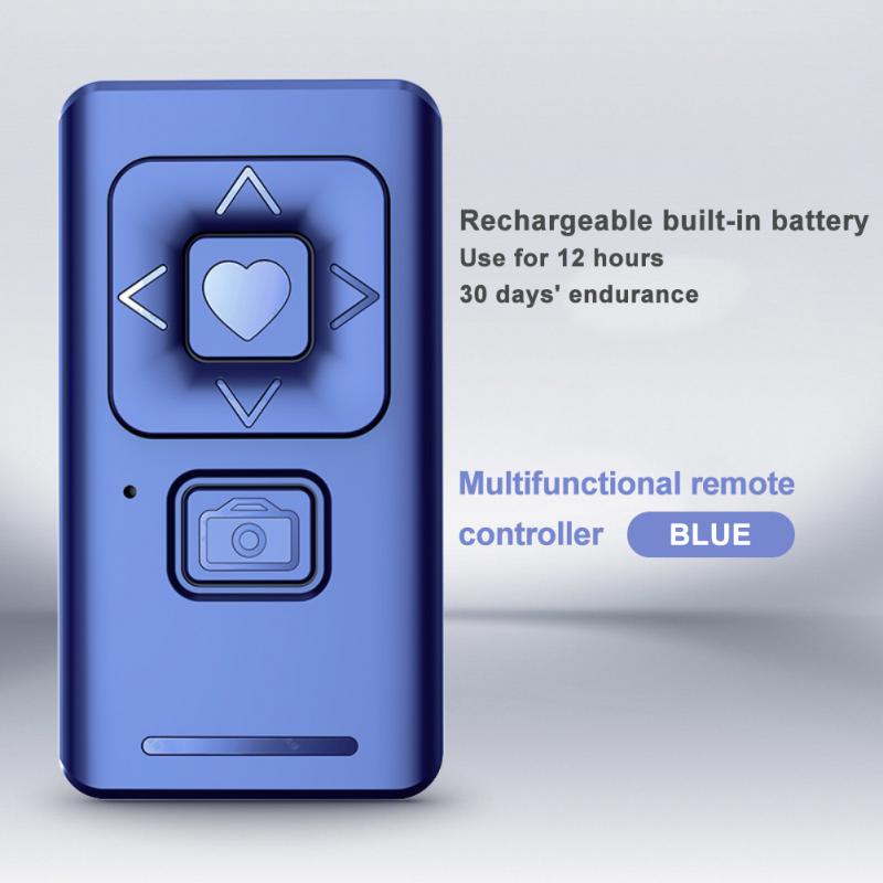 Telefono cellulare pulsante telecomando autoscatto compatibile Bluetooth controllo Wireless autoscatto interfaccia di tipo c ricarica USB